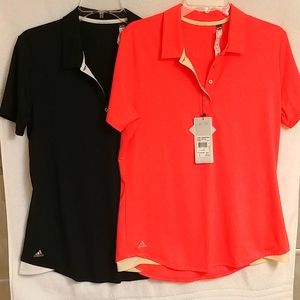2 Adidas Golf Shirts